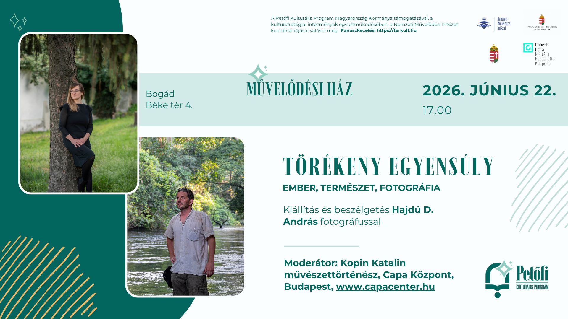Törékeny egyensúly - Fotókiállítás és beszélgetés Hajdú D. András fotográfussal